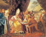 Franciszek Smuglewicz Scythian emissaries meeting with Darius. Sweden oil painting artist